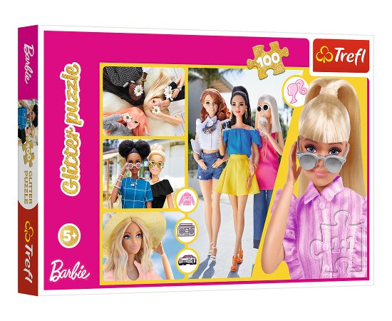 TREFL BARBIE Mirdzoša Puzle, 100 gab.
