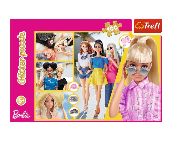 TREFL BARBIE Mirdzoša Puzle, 100 gab.