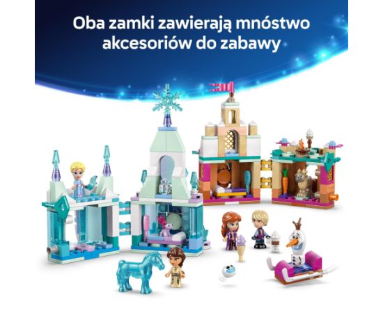 LEGO Disney 43278 Miniaturowy zamek w Arendelle i lodowy pałac Elzy