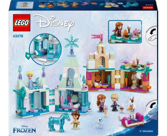 LEGO Disney 43278 Miniaturowy zamek w Arendelle i lodowy pałac Elzy