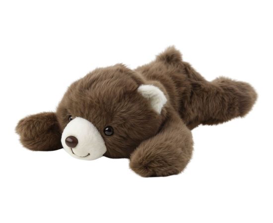 Leantoys Pluszowa Maskotka Przytulanka Leżący Niedźwiedź Brązowy 30cm LEAN Toys