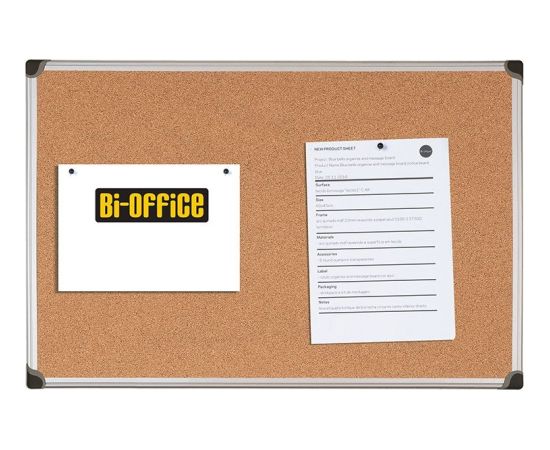 Bi-Office Tablica korkowa MAYA w ramie aluminiowej 60 x 45 cm