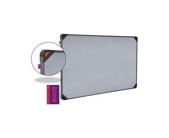 Tablica filcowa MemoBe Idea Edge 90x60cm rama aluminiowa czarna -