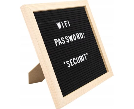 Securit Securit® bogstavtavle teakramme 30x30 cm