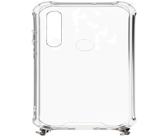 Evelatus Xiaomi  Xiaomi Redmi Note 8 / Redmi Note 8 2021 Silicone Transparent with Necklace TPU Strap Space Gray
