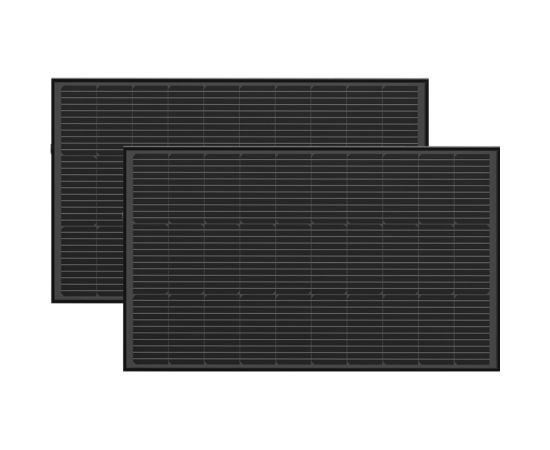 Photovoltaic panel set 2x EcoFlow 100W (rigid structure)