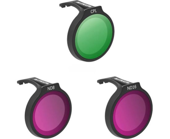 SUNNYLIFE set of three filters for DJI Neo CPL+ND8+ND16