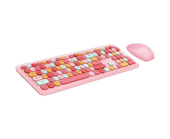 MOFII Wireless Keyboard+Mouse 666 Pink