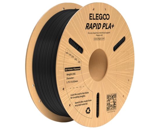 ELEGOO Rapid PLA+ Filament (Black)