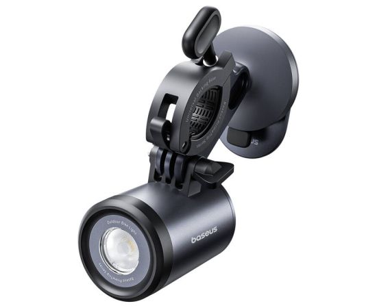Baseus PrimeTrip 2-in-1 bike mount, phone holder + flashlight (black)