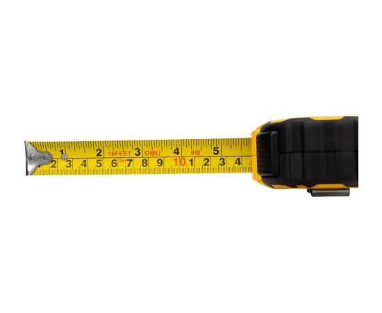 Steel Measuring Tape 5m/25mm Deli Tools EDL3797Y(yellow)