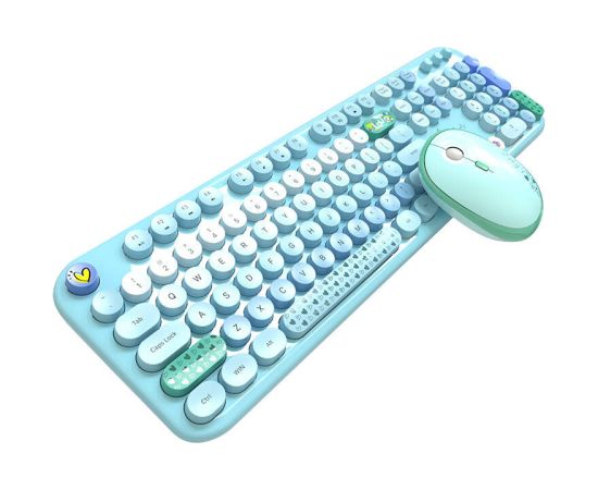 MOFII Lovely 2.4G Wireless Keyboard + Mouse Set (Blue)