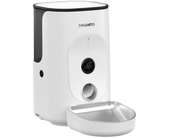 Dogness F15 WiFi 4L smart food dispenser with camera with stainless steel container (white)