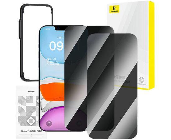 Baseus privacy tempered glass Superior HD for iP 11Pro Max/XS Max +2xcleaning kit and EasyStick