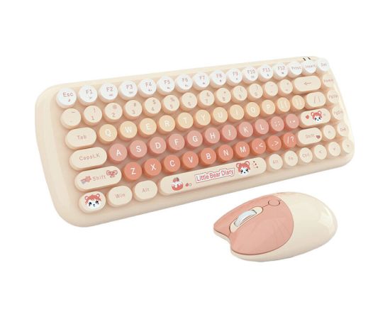 MOFII Candy New 2.4G Wireless Keyboard + Mouse Set (Orange)