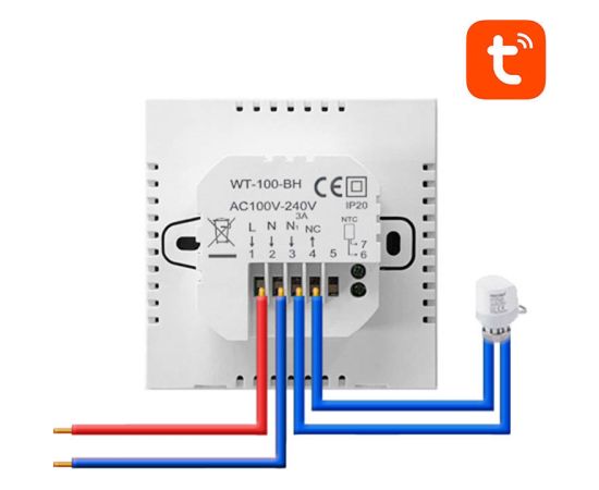 Avatto ZWT100 smart thermostat 3A ZigBee water heater TUYA
