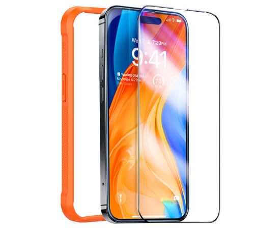 Tempered glass for iPhone 15 Torras InstaII Master