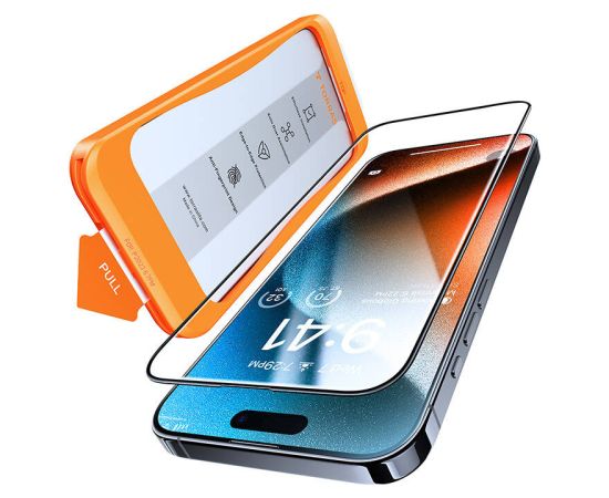 Tempered glass for iPhone 15 Torras InstaII Master