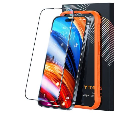 Tempered glass for iPhone 15 Torras InstaII Master