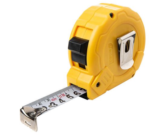 Steel Measuring Tape 10m/25mm Deli Tools EDL9010B (yellow)