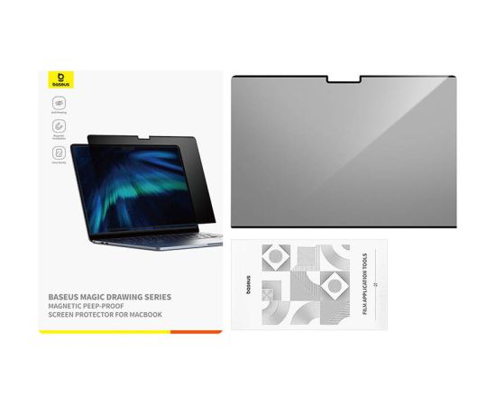 Screen Protector Baseus Magic Drawing for MacBook Pro 16" (2021/2023) + cleaning kit (clear)