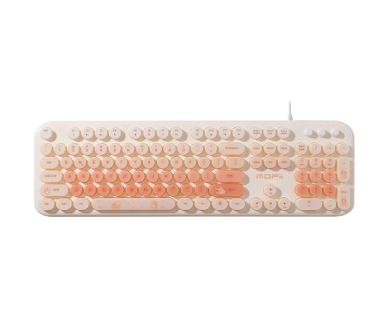 MOFII wired keyboard with backlight Love Me (Beige)