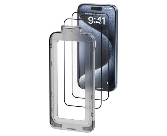 Vention KUKTCC-40 tempered glass for iPhone 15 Pro Max +applicator