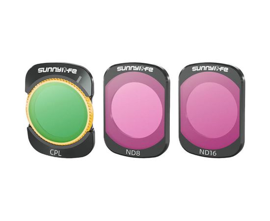 Filtry CPL, ND8, ND16 Sunnylife do DJI Osmo Pocket 3 Aksesuāri sporta kamerām