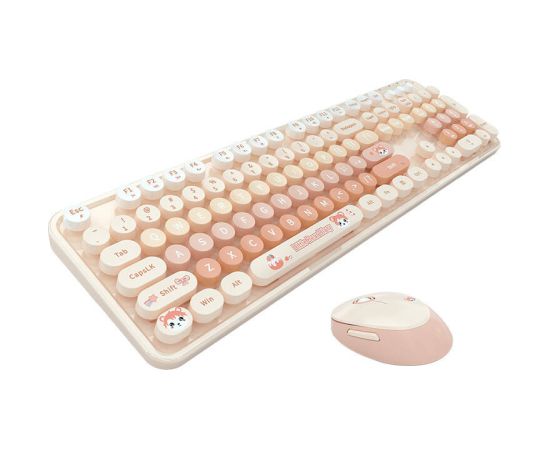 MOFII Sweet New 2.4G Wireless Keyboard + Mouse Set (Orange)
