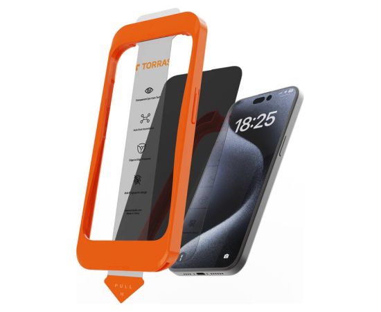 Torras Install Master tempered glass for iPhone 16 Plus