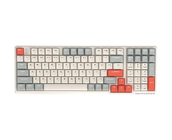 Darmoshark K7 PRO EF switch wireless gaming keyboard (white)