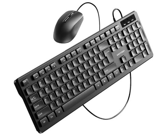 Vention KTCB0-EN Wired Keyboard + Mouse + Mouse Pad Set (Black)