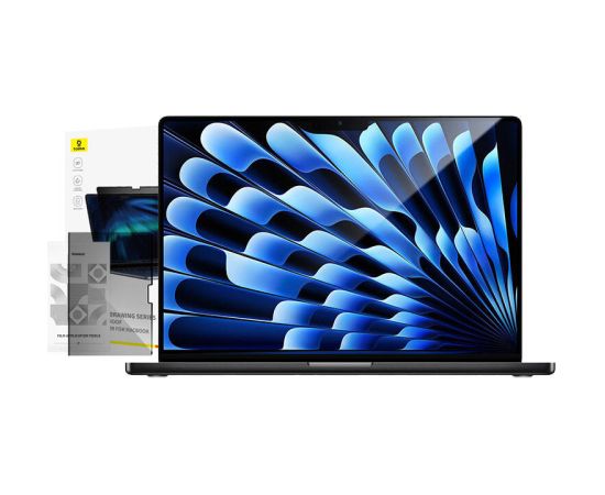 Screen Protector Baseus Magic Drawing for MacBook Air 15.3" (2023/2024) + cleaning kit (clear)