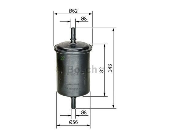 Bosch Degvielas filtrs 0 450 902 161