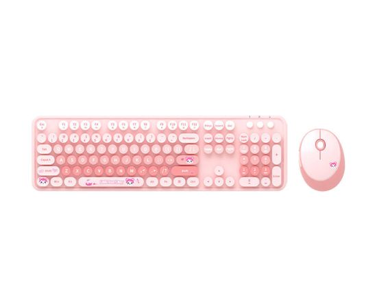 MOFII Sweet New 2.4G Wireless Keyboard + Mouse Set (Pink)