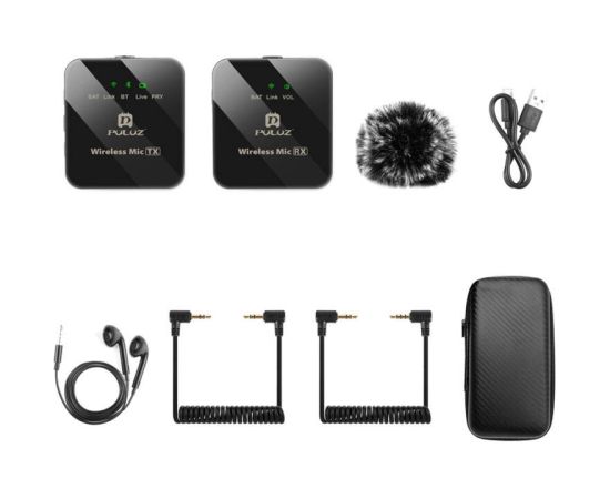 Wireless Lavalier Microphone PULUZ 2 TX + 1 RX