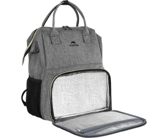 Laptop Backpack / Lunch Bag 15.6'' Matein 1368 USB Grey