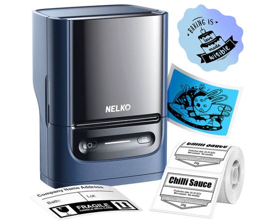 Nelko PM220 thermal label printer (blue)