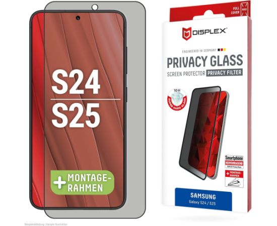 Samsung Galaxy S24/S25 Full Cover 3D Privacy Glass By Displex Black