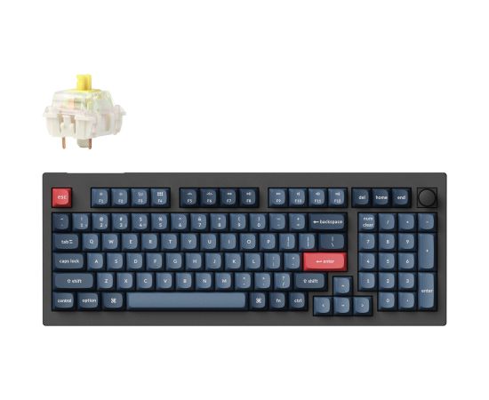 Keychron V5 Max RGB - US Layout - Hot-Swappable Gateron Jupiter Banana Wireless Keyboard / V5M-D4