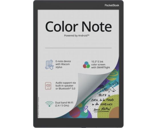 E-Reader POCKETBOOK 10.3" 1872x1404 1xUSB-C Micro SDXC Wireless LAN Bluetooth Storm Blue PB1041-1-WW