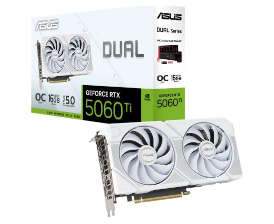 VGA PCIE16 RTX5060TI 16GB/DUAL-RTX5060TI-O16G-WHITE ASUS