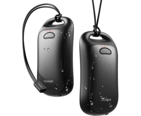 Ocoopa UT4 Urban 2x3000 mAh hand warmer, USB-C, black