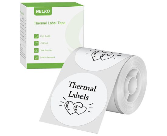 Nelko thermal label for PM220 label printer (white, 50*50 mm)