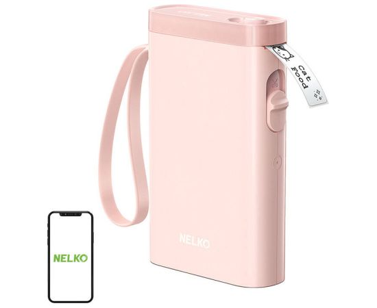 Nelko P21 thermal label printer (pink)