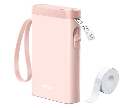 Nelko P21 thermal label printer (pink)