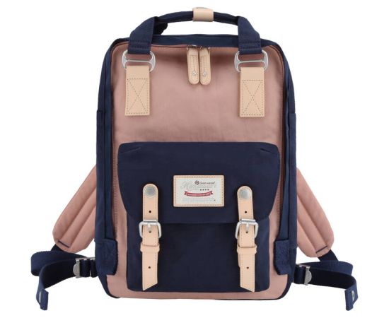 Himawari 188L 14'' laptop backpack (navy blue and pink)