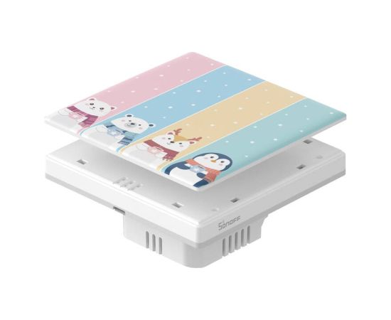 Decorative cover / cap for the T5 SONOFF Cartoon 4C touch switch.