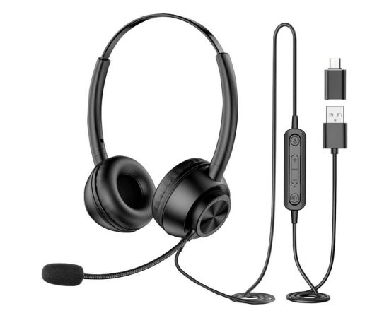 Wired headset with microphone New Bee H368