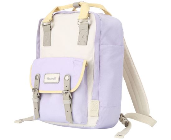 Himawari 194L 14'' laptop backpack (purple and sand)